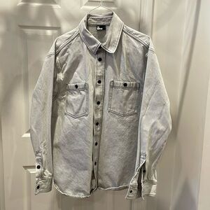 Kooples Bleached Denim Shirt